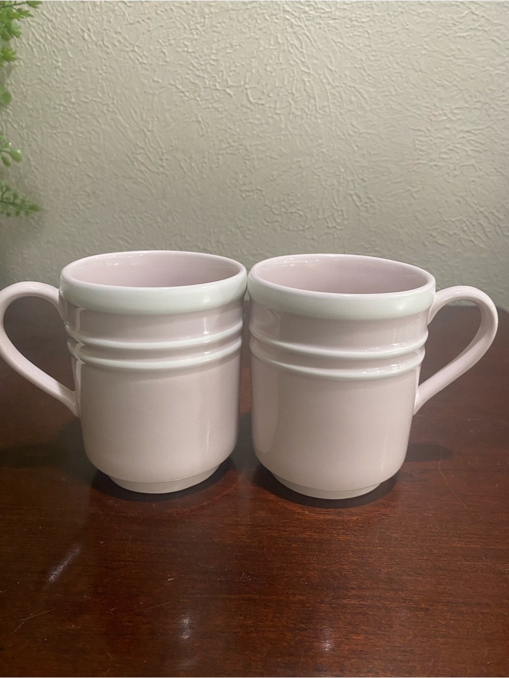 Set of 2, Kate Spade Lenox New York Sculpted Mugs with White Bands